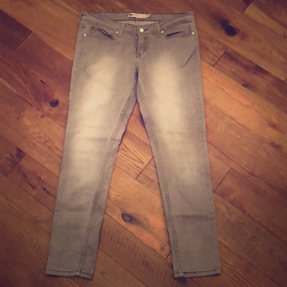 Levi grey skinny low rise 13/31 - great condition